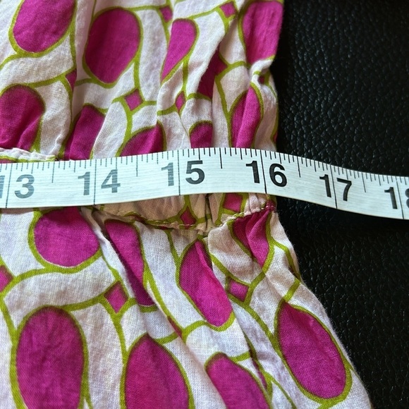 Gretchen Scott Designs Tunic Swim Coverup Dress Pink White Green Sz M - Picture 11 of 12